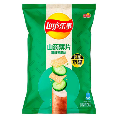 Чипсы Lays Yam огурец 80 г