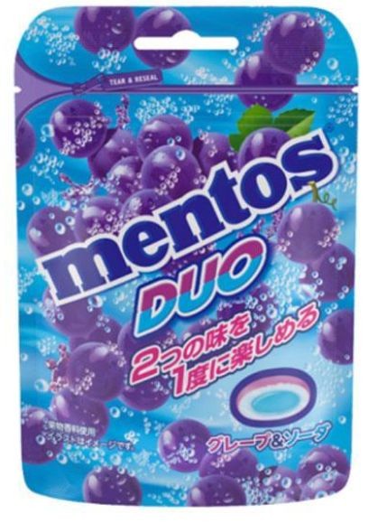 Mentos 45г DUO Виноград и Содовая