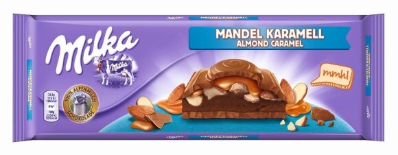 Шоколад Milka Almond Caramel Chocolate 300г
