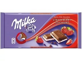 Шоколад Milka Strawberry Yoghurt Chocolate 100г