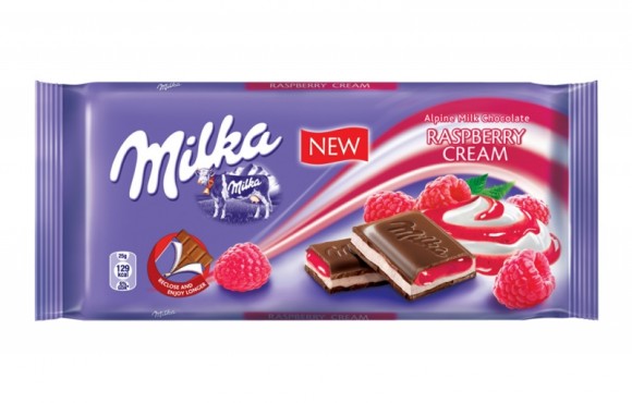Шоколад Milka Raspberry Cream Chocolate 100г