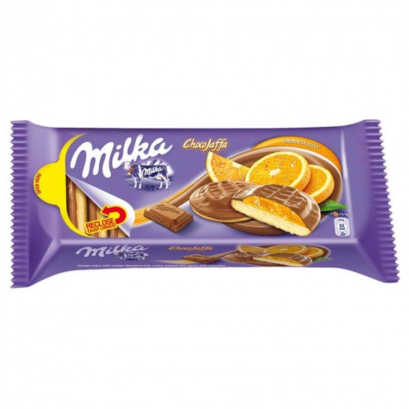 Печенье Milka Jaffa Orange Cookies 128гр
