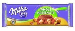 Шоколад Milka Whole Hazelnuts 270гр