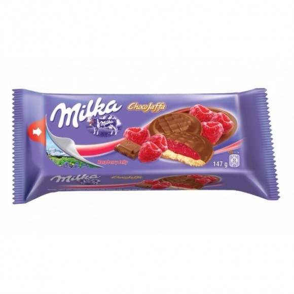 Печенье Milka Jaffa Raspberry 128гр