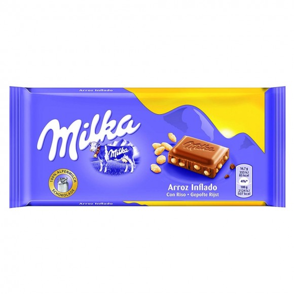 Шоколад Milka Choco&Rice 100г 