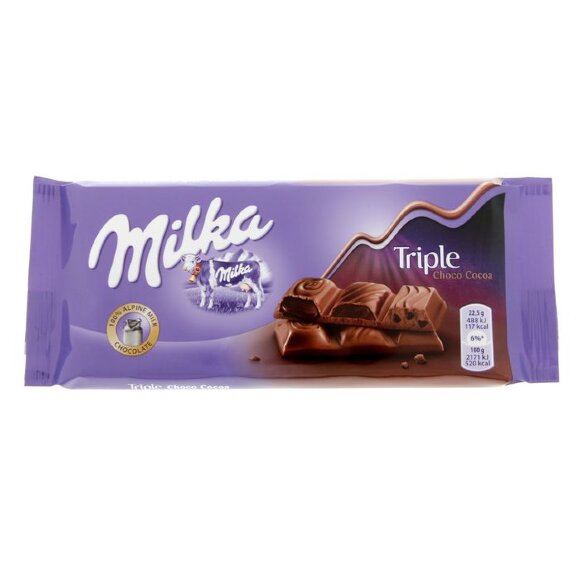Шоколад Milka Triple Cacao 100гр