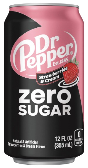 Напиток Dr.Pepper Strawberry Cream ZERO 0,355