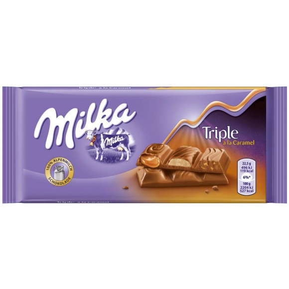 Шоколад Milka Triple Caramel 100гр