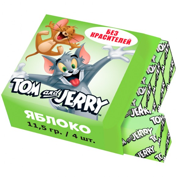Жев. конфеты Tom&Jerry Яблоко 11,5г (40шт)