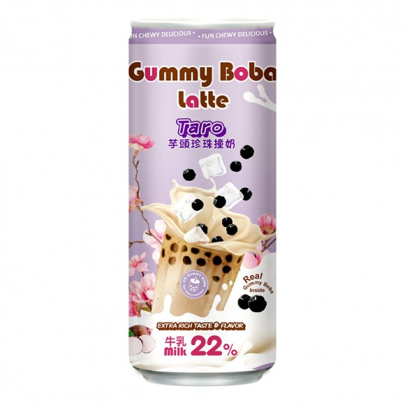 O's Bubble Gummy Boba Latte 0,47 Taro