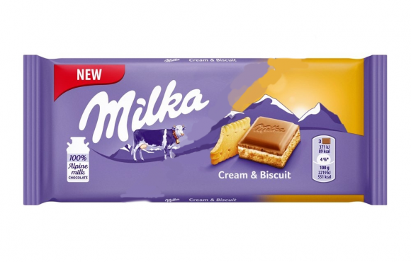 Шоколад Milka Cream & Biscuit 100г